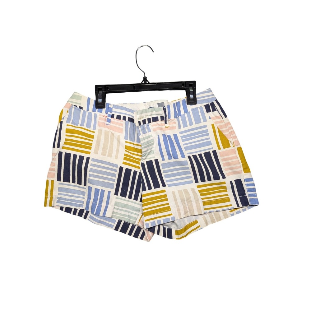 Old Navy Womens Everyday Shorts Size 4 Geometric Block Stripe Colorful Abstract
